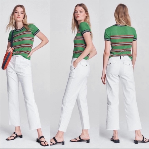 Rag & Bone Kaye Chino in White - Picture 1 of 15